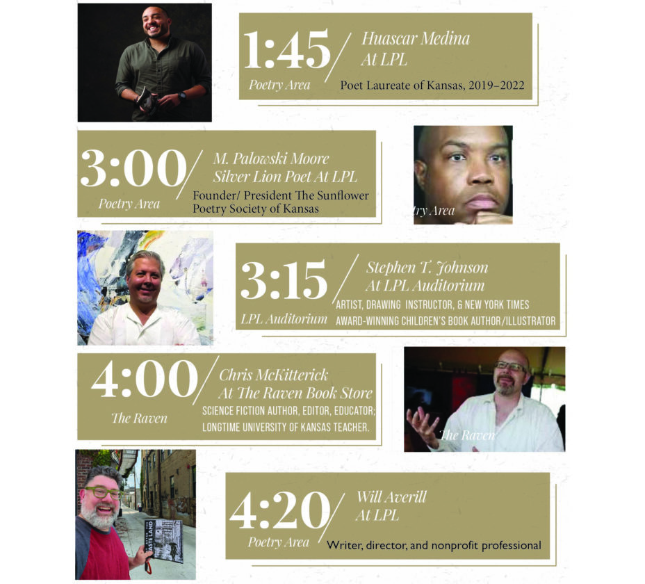 Eat, drink and meet with dozens of Kansas authors at this weekend’s Free State Book Festival